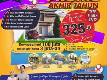 Termewah, Jual Perumahan Murah 325 Juta Di Bandara SDA