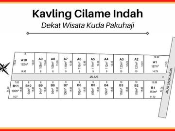 Tanah Kavling 1 Juta-an/m Cilame-Dekat Tol Padalarang