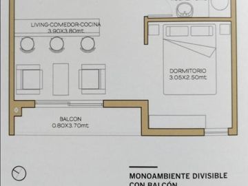 MOnoambiente a estrenar - Olivera 1100 Ituzaingó
