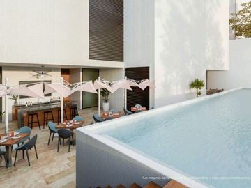 Apartamento con alberca, area de asador, centro de negocios, concierge, venta Vi