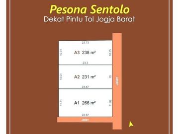 Tanah Dekat Calon Pintu Tol Sentolo, Area Bangun Kost