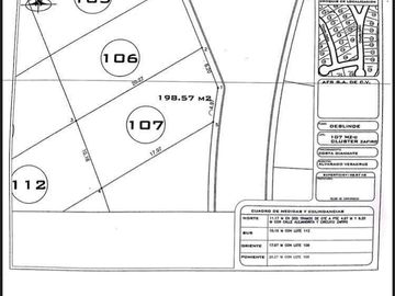 Terreno en Venta Fracc Costa Diamante de 198.57 m²