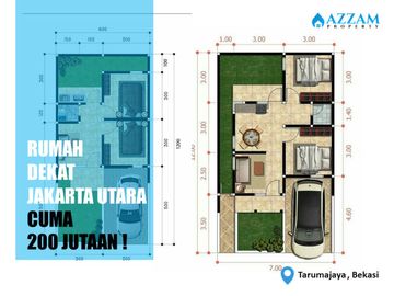 RUMAH STRATEGIS TARUMAJAYA DEKAT KE JAKARTA UTARA