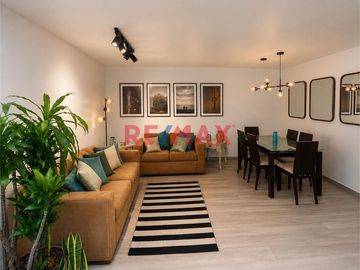 🌿 Exclusivo Departamento Amoblado En Surco | Primer Piso + Terraza Privada + Cochera 🚗