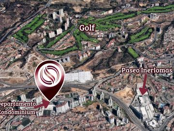 Departamento con 40,000 m2 de areas verdes, con casa club, cine,  canchas deport