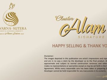 Cluster Alam Signature Rumah Millennial 2 Lantai di Suvarna Sutera