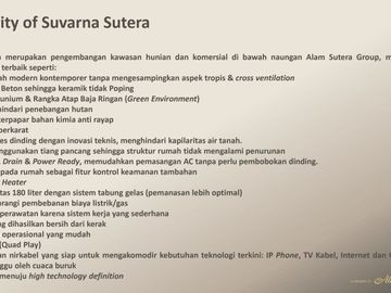 Cluster Alam Signature Rumah Millennial 2 Lantai di Suvarna Sutera