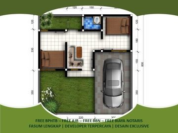 Strategis Rumah Dijual di Malang KPR Siap 2KT Tipe 25/72