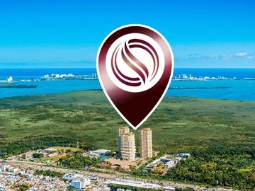 Condominio amplio de 2 recamaras con terraza panorámica en venta Cancún.