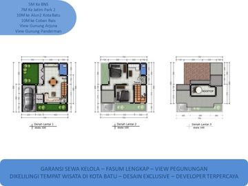 Strategis 3 Lantai Rumah Batu Tipe 75 3 Menit ke BNS