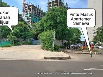 Tanah Strategis Samping Masuk Apartemen Samawa Pondok Kelapa Jakarta Timur