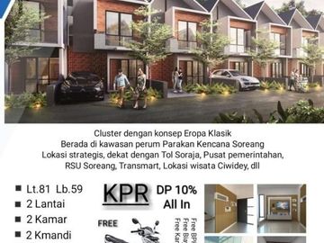 Beli Rumah free sepeda motor tanpa diundi, lokasi strategis; Bandung