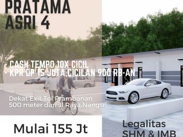 Rumah Pribadi Murah Lokasi Strategis Dekat Jalan Nangsri Prambanan