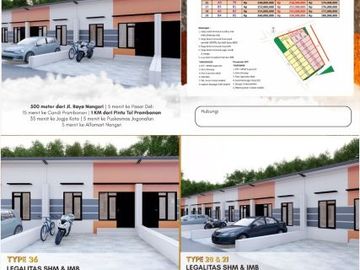 Rumah Pribadi Murah Lokasi Strategis Dekat Jalan Nangsri Prambanan