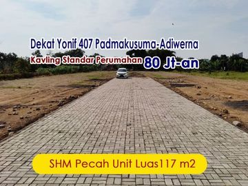 Dekat 407 Adiwerna: Kavling Perumahan 80 Jt-an