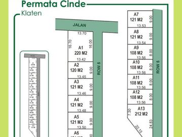 Dekat Alun-Alun Klaten, Kavling Perumahan, SHM Pecah Unit