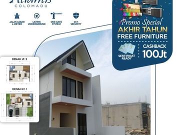 Rumah Dua Lantai Desain Kekinian Promo Akhir Tahun di Colomadu