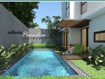 RUMAH 2 LANTAI MURAH DI MAGUWOHARJO DEKAT JOGJA BAY DENGAN KOLAM RENANG PRIBADI