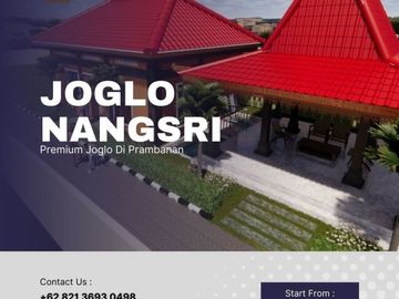 PREMIUM JOGLO DI UTARA CANDI PRAMBANAN TANAH LUAS VIEW GUNUNG MERAPI