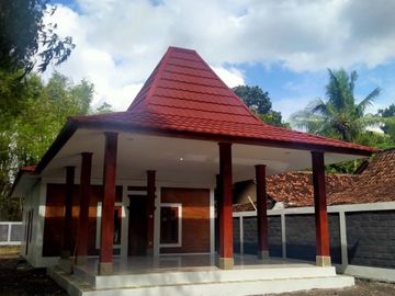 PREMIUM JOGLO DI UTARA CANDI PRAMBANAN TANAH LUAS VIEW GUNUNG MERAPI