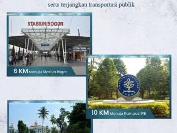 Rumah Murah Cicilan 2 Jutaan Dekat Stasiun Bogor