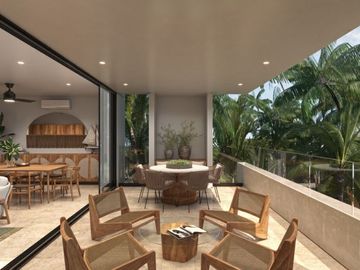 Penthouse de 6 recamaras con jacuzzi privado, acceso al mar, alberca, coworking