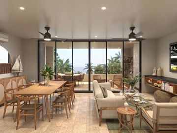 Penthouse de 6 recamaras con jacuzzi privado, acceso al mar, alberca, coworking