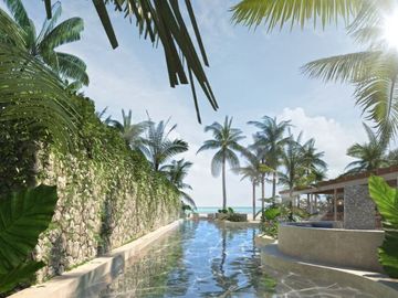 Penthouse de 6 recamaras con jacuzzi privado, acceso al mar, alberca, coworking