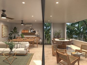 Penthouse de 6 recamaras con jacuzzi privado, acceso al mar, alberca, coworking