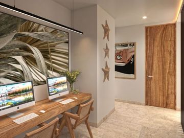 Penthouse de 6 recamaras con jacuzzi privado, acceso al mar, alberca, coworking