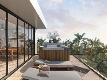 Penthouse de 6 recamaras con jacuzzi privado, acceso al mar, alberca, coworking