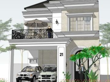 Rumah 2 lantai siap bangun di rangkapan jaya dekat akses tol