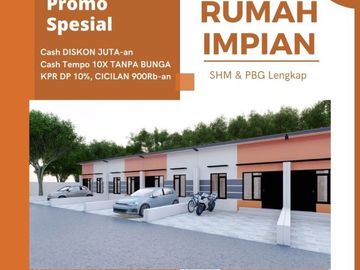 Rumah Modern Murah 180 Jutaan 2 Kamar Tidur dekat Candi Prambanan