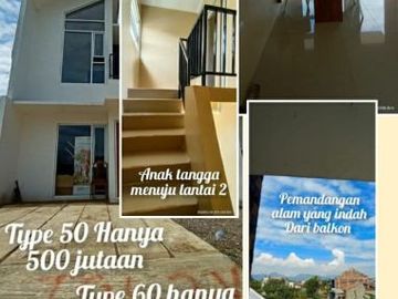 Cluster cantik mewajh ala villa Sejuk Pinggir jalan raya Kopo katapang
