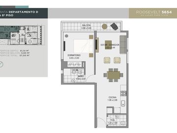 VENTA DEPARTAMENTO 2 AMB A ESTRENAR VILLA URQUIZA