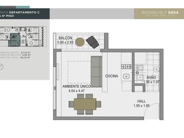 VENTA DEPARTAMENTO 2 AMB A ESTRENAR VILLA URQUIZA