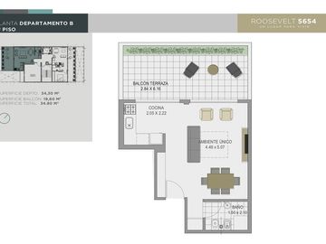 VENTA DEPARTAMENTO 2 AMB A ESTRENAR VILLA URQUIZA