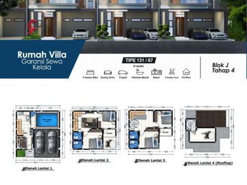 Rumah Villa 4 Lantai, Tahap 4, lokasi strategis dekat pusat kota batu