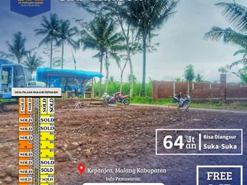 TANAH MURAH DEKAT KAMPUS UNIRA DAN GREENFIELDS KEPANJEN