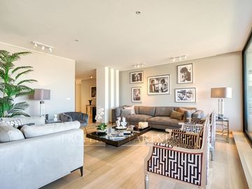 Moderno departamento con gran cocina en San Carlos de Apoquindo