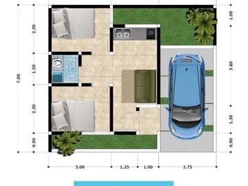Rumah Kredit Tanpa Riba Jababeka Cikarang 2 Kamar Tidur
