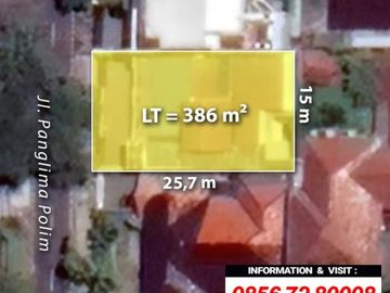 DIJUAL RUMAH di Jl PANGLIMA POLIM PANGPOL