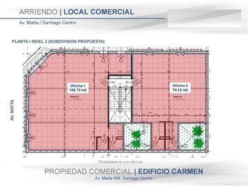 NUEVA-DISPONIBLE! OFICINA-BODEGA EN EDIF. CARMEN CON MATTA