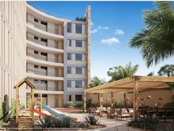 Departamento cerca de la playa, vistas al mar, alberca, en venta.