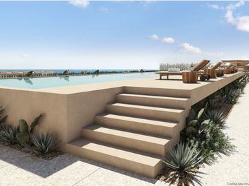 Departamento cerca de la playa, vistas al mar, alberca, en venta.
