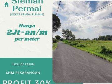 Tanah Pekarangan Dekat Pemda Sleman Bisa Cash Keras