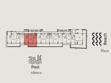 Condominio con vista al mar, techos altos, club de playa, concierge, carril de n