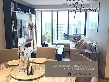 Departamento  venta  en We Santa Fé piso  14 y 15 SIN MUEBLES