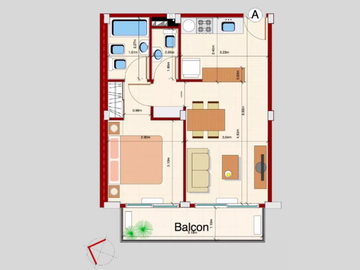 Departamento en Venta A ESTRENAR en Caballito 2 ambientes c baño y toilette 46 m2 c/ balcón – Donato Alvarez 1