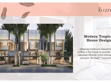 RUMAH LEBAR 9 HOEK THE BLIZFIELD DI BSD CITY